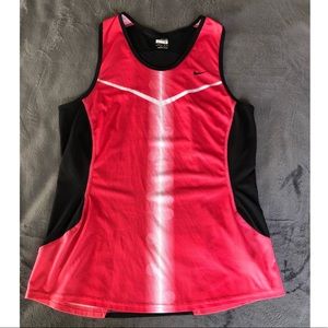 Nike dry fit tank size medium pink and black